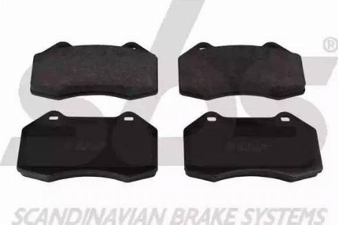 SBS 1501223955 - Brake Pad Set, disc brake autospares.lv
