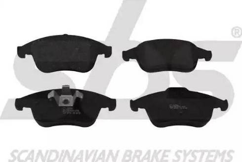 SBS 1501223964 - Brake Pad Set, disc brake autospares.lv