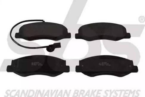 SBS 1501223965 - Brake Pad Set, disc brake autospares.lv