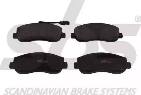 SBS 1501223966 - Brake Pad Set, disc brake autospares.lv