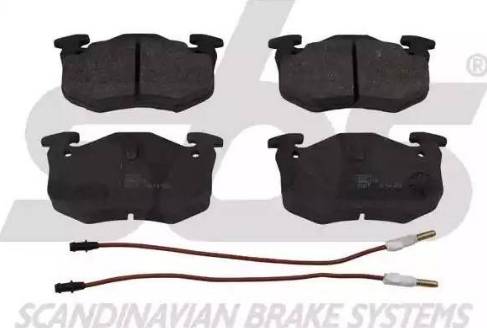 SBS 1501223930 - Brake Pad Set, disc brake autospares.lv