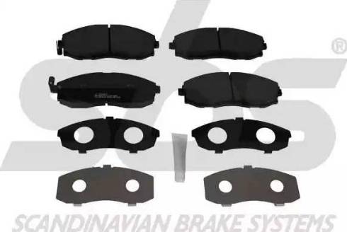 SBS 1501223409 - Brake Pad Set, disc brake autospares.lv