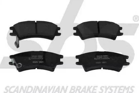 SBS 1501223408 - Brake Pad Set, disc brake autospares.lv