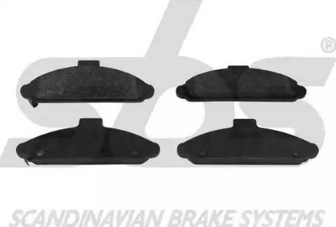 SBS 1501223419 - Brake Pad Set, disc brake autospares.lv