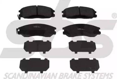 SBS 1501223414 - Brake Pad Set, disc brake autospares.lv