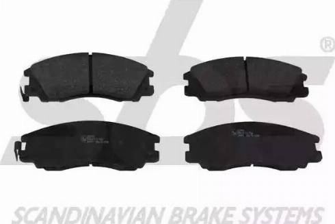 SBS 1501223416 - Brake Pad Set, disc brake autospares.lv