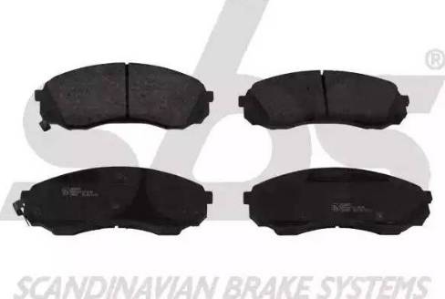 SBS 1501223433 - Brake Pad Set, disc brake autospares.lv