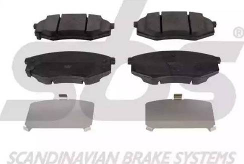 SBS 1501223437 - Brake Pad Set, disc brake autospares.lv