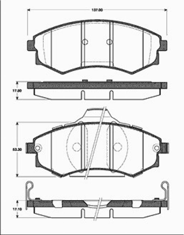 SBS 1501223423 - Brake Pad Set, disc brake autospares.lv