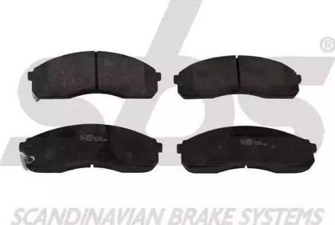 SBS 1501223504 - Brake Pad Set, disc brake autospares.lv