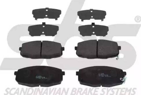 SBS 1501223506 - Brake Pad Set, disc brake autospares.lv