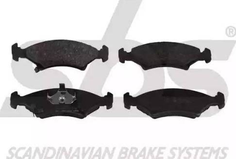 SBS 1501223501 - Brake Pad Set, disc brake autospares.lv