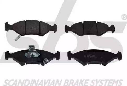 SBS 1501223519 - Brake Pad Set, disc brake autospares.lv