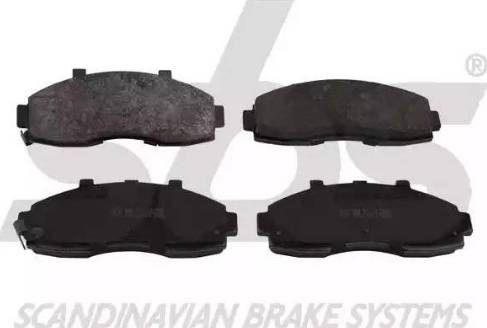 SBS 1501223511 - Brake Pad Set, disc brake autospares.lv