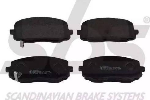 SBS 1501223513 - Brake Pad Set, disc brake autospares.lv