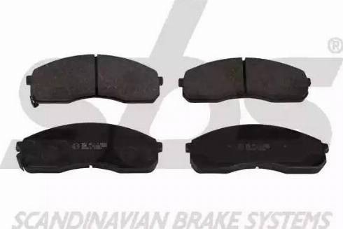 SBS 1501223512 - Brake Pad Set, disc brake autospares.lv