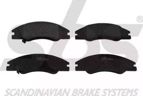 SBS 1501223517 - Brake Pad Set, disc brake autospares.lv