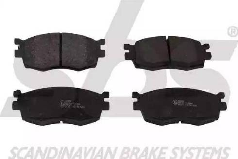 SBS 1501223520 - Brake Pad Set, disc brake autospares.lv