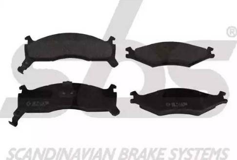 SBS 1501223523 - Brake Pad Set, disc brake autospares.lv