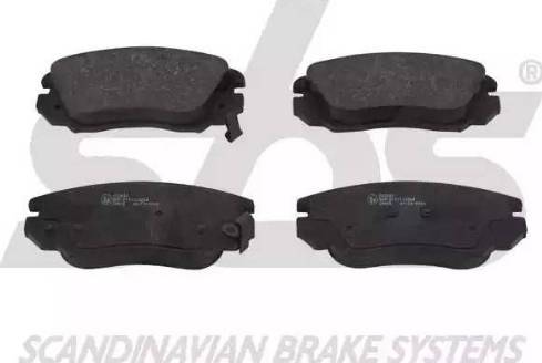 SBS 1501223640 - Brake Pad Set, disc brake autospares.lv