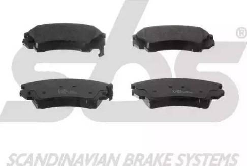 SBS 1501223641 - Brake Pad Set, disc brake autospares.lv