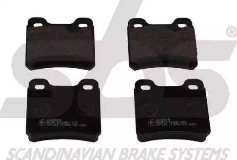 SBS 1501223608 - Brake Pad Set, disc brake autospares.lv