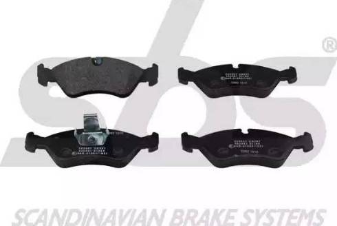 SBS 1501223607 - Brake Pad Set, disc brake autospares.lv
