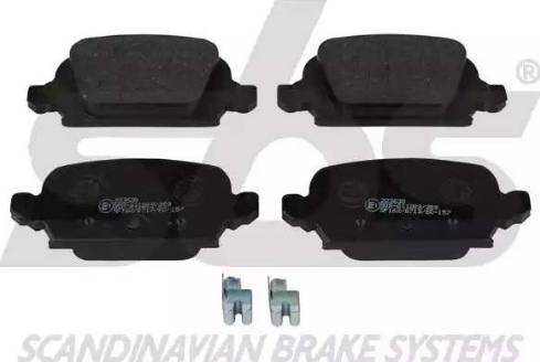 SBS 1501223630 - Brake Pad Set, disc brake autospares.lv