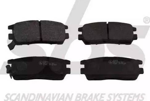 SBS 1501223019 - Brake Pad Set, disc brake autospares.lv