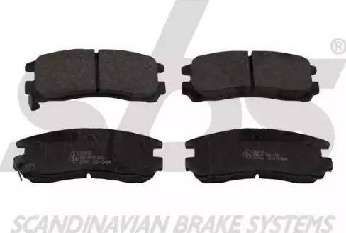 SBS 1501223016 - Brake Pad Set, disc brake autospares.lv