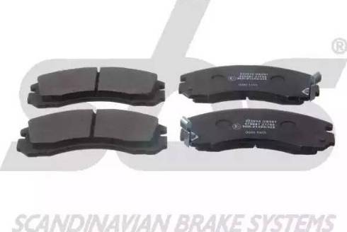 SBS 1501223018 - Brake Pad Set, disc brake autospares.lv