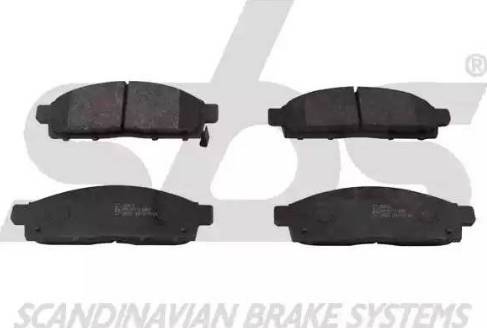 SBS 1501223033 - Brake Pad Set, disc brake autospares.lv