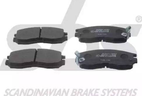 SBS 1501223020 - Brake Pad Set, disc brake autospares.lv