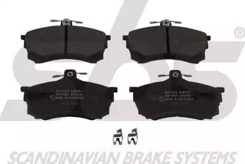 SBS 1501223021 - Brake Pad Set, disc brake autospares.lv