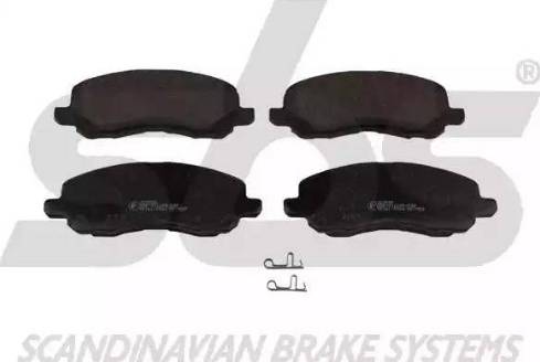 SBS 1501223028 - Brake Pad Set, disc brake autospares.lv