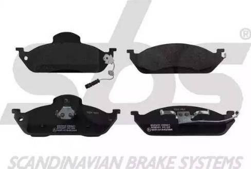 SBS 1501223342 - Brake Pad Set, disc brake autospares.lv