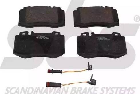 SBS 1501223347 - Brake Pad Set, disc brake autospares.lv