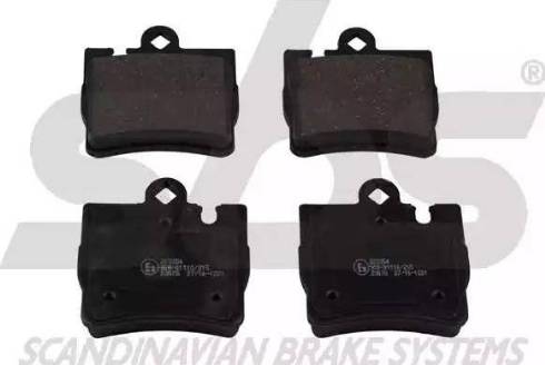 SBS 1501223354 - Brake Pad Set, disc brake autospares.lv