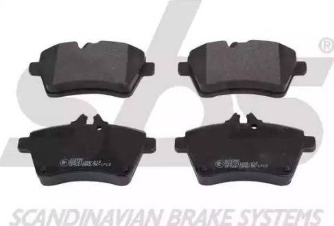 SBS 1501223356 - Brake Pad Set, disc brake autospares.lv