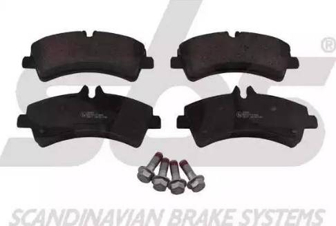 SBS 1501223365 - Brake Pad Set, disc brake autospares.lv