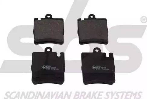 SBS 1501223339 - Brake Pad Set, disc brake autospares.lv