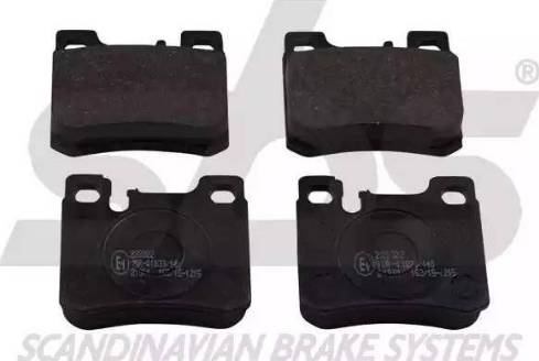 SBS 1501223322 - Brake Pad Set, disc brake autospares.lv