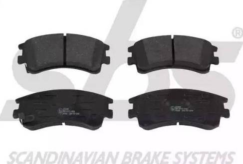 SBS 1501223245 - Brake Pad Set, disc brake autospares.lv