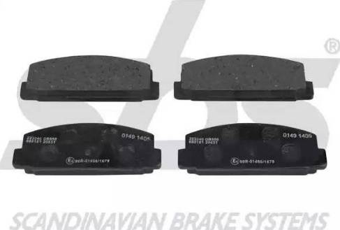 SBS 1501223240 - Brake Pad Set, disc brake autospares.lv