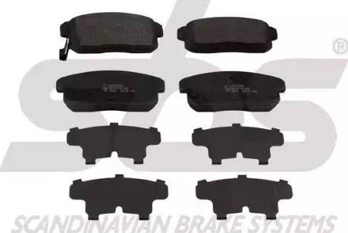 SBS 1501223248 - Brake Pad Set, disc brake autospares.lv