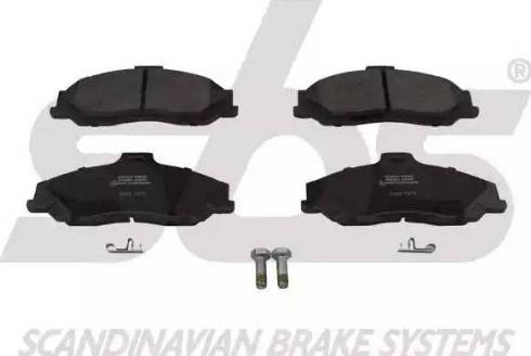 SBS 1501223250 - Brake Pad Set, disc brake autospares.lv