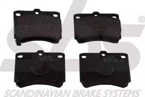 SBS 1501223230 - Brake Pad Set, disc brake autospares.lv