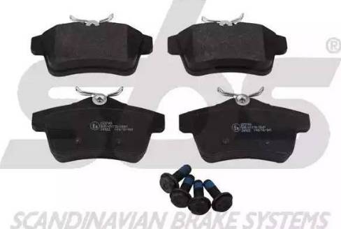 SBS 1501223749 - Brake Pad Set, disc brake autospares.lv