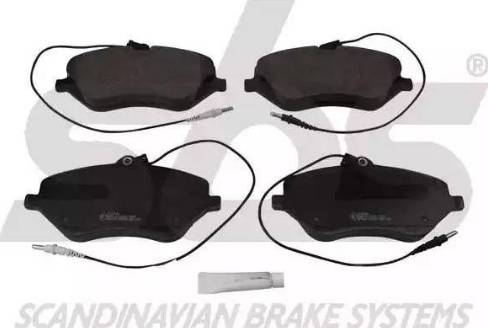 SBS 1501223744 - Brake Pad Set, disc brake autospares.lv