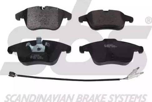 SBS 1501223752 - Brake Pad Set, disc brake autospares.lv